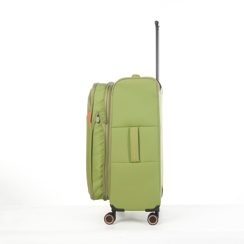 Verage Cambridge Spinner Gr. M Reisetrolley Koffer mit TSA-Zahlenschloss – Erweiterbarer Reisekoffer aus wasserabweisendem Polyester - fern green - Schluga Koffer & Taschen GmbH