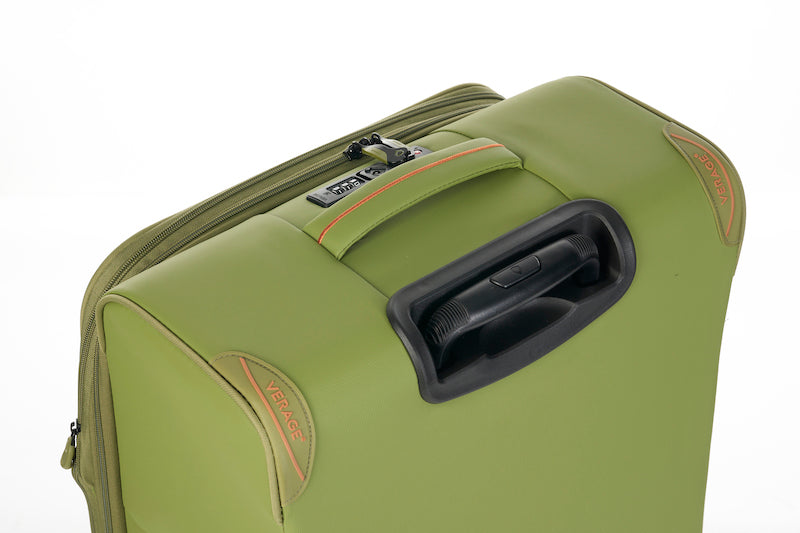 Verage Cambridge Spinner Gr. M Reisetrolley Koffer mit TSA-Zahlenschloss – Erweiterbarer Reisekoffer aus wasserabweisendem Polyester - fern green - Schluga Koffer & Taschen GmbH