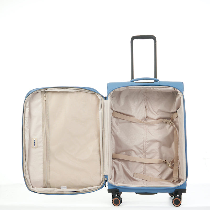 Verage Cambridge Spinner 3‑tlg. Reisetrolley‑Set – TSA-Zahlenschlösser & wasserabweisendes Polyester - harbor blue - Schluga Koffer & Taschen GmbH